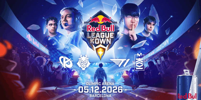 Red Bull League of Its Own 2026 : les champions du monde T1 affrontent l'Europe à Barcelone