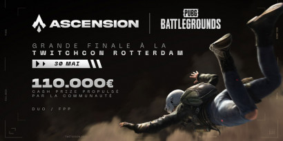 Ascension : le tournoi PUBG fait son retour avec une finale à la TwitchCon Rotterdam