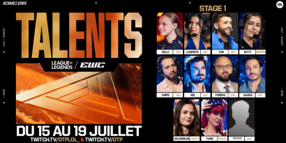 EWC 2026 : OTP dévoile son équipe de talents pour le tournoi League of Legends