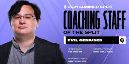 LCS : Evil Geniuses élu meilleur Coaching Staff du Summer Split 2021