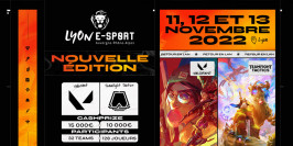 La Lyon e-Sport sur Teamfight Tactics et Valorant les 11, 12 et 13 novembre 2022