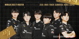 T1 présente son maillot spécial pour les Worlds 2022 de League of Legends