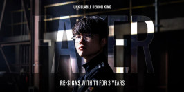 Mercato LoL : Faker renouvelle son contrat avec T1 pour trois années supplémentaires