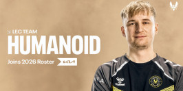 Mercato LoL : Team Vitality officialise l’arrivée de Humanoid pour le LEC 2026