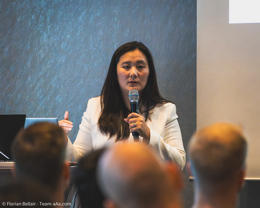 Celsa Wu en conférence à Cologne, pour ZOWIE
