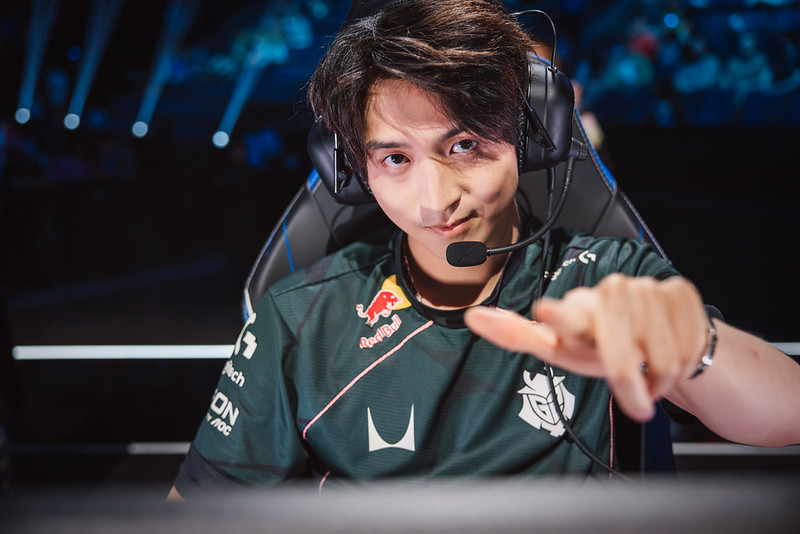 G2 Hans Sama sur la scène des Worlds 2026